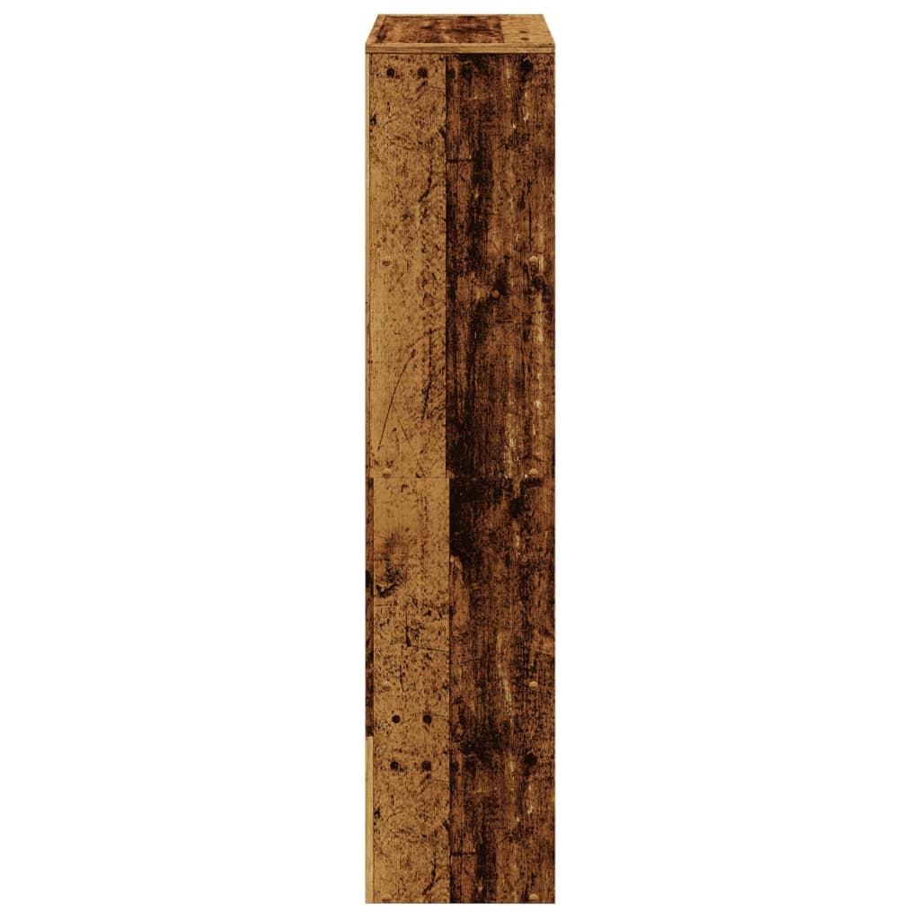 vidaXL Libreria a 4 Ripiani Legno Vecchio 131,5x29x131,5 cm Truciolato