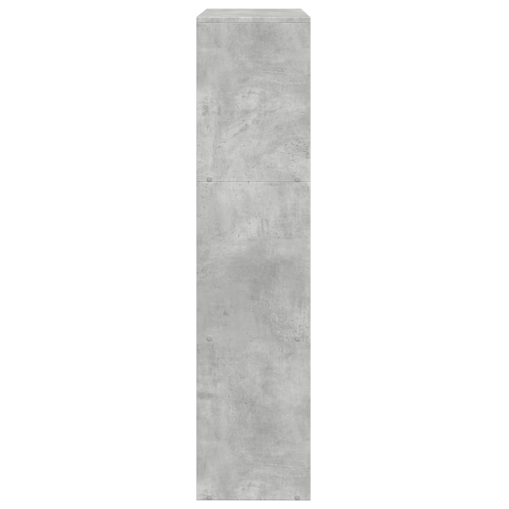 vidaXL Libreria 4 Ripiani Grigio Cemento 137,5x29x103,5 cm Truciolato VIDAXL