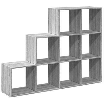 vidaXL Libreria 3 Ripiani Grigio Sonoma 137,5x29x103,5 cm Truciolato