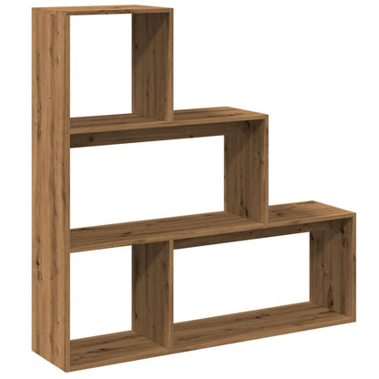 vidaXL Libreria 3Ripiani Rovere Artigianale 123x29x123cm in Truciolato VIDAXL