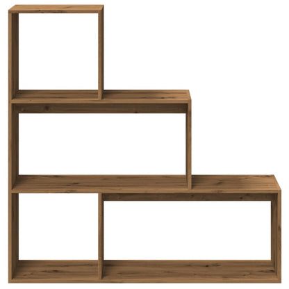 vidaXL Libreria 3Ripiani Rovere Artigianale 123x29x123cm in Truciolato VIDAXL