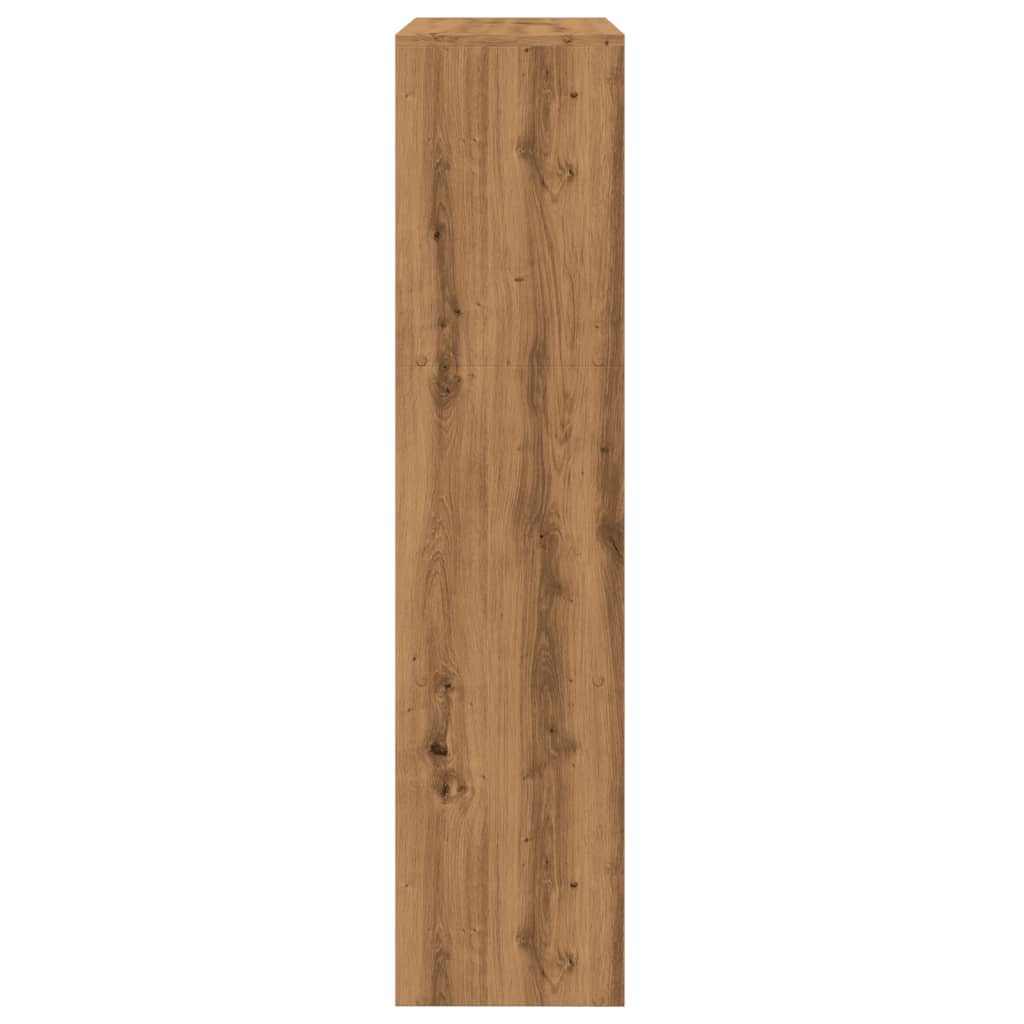 vidaXL Libreria 3Ripiani Rovere Artigianale 123x29x123cm in Truciolato VIDAXL