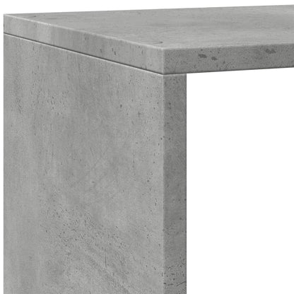 vidaXL Libreria 4Ripiani Grigio Cemento 143,5x29x143,5cm Truciolato