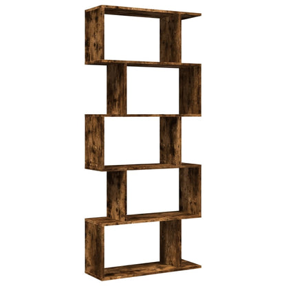 vidaXL Libreria 5 Ripiani Rovere Fumo 70x24x161 cm in Truciolato VIDAXL