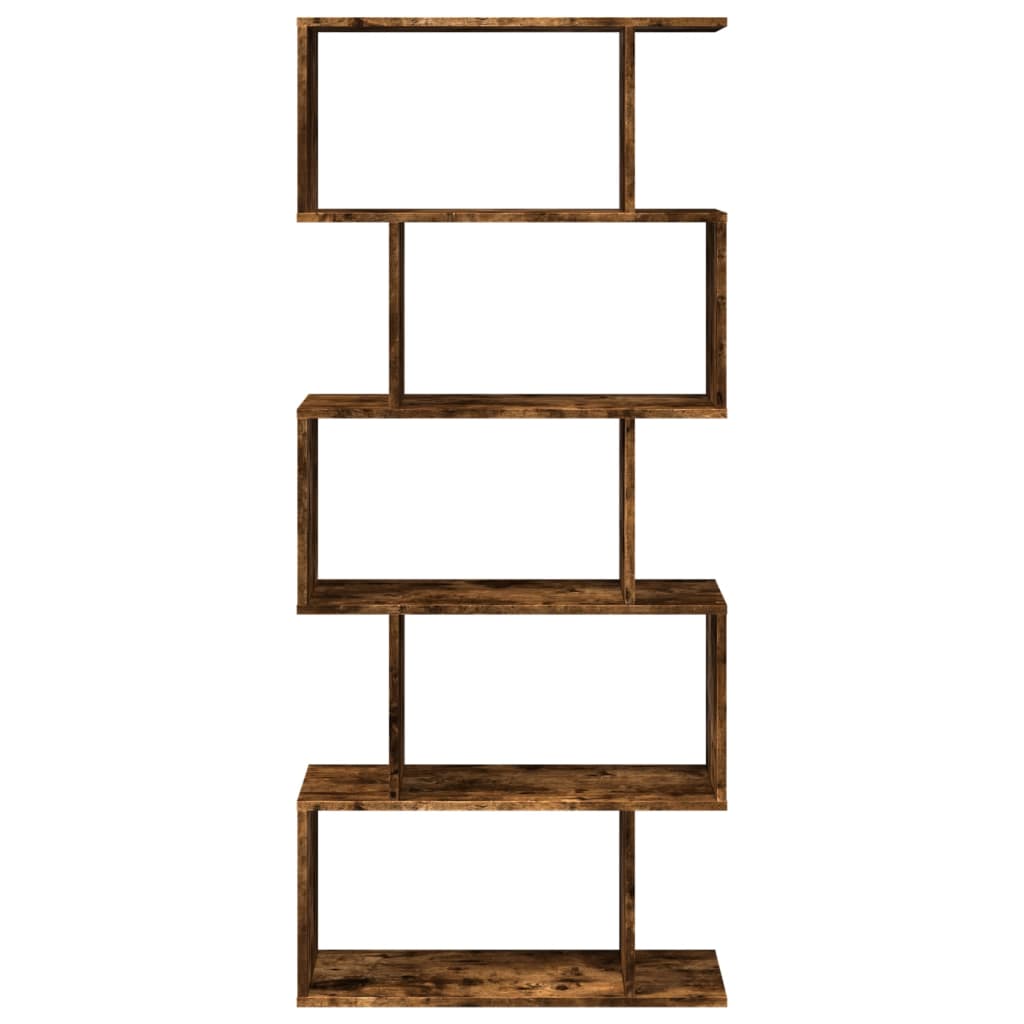 vidaXL Libreria 5 Ripiani Rovere Fumo 70x24x161 cm in Truciolato VIDAXL