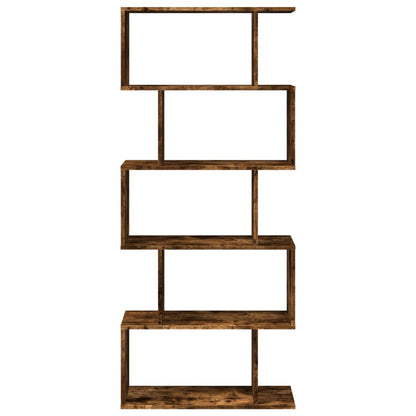vidaXL Libreria 5 Ripiani Rovere Fumo 70x24x161 cm in Truciolato VIDAXL