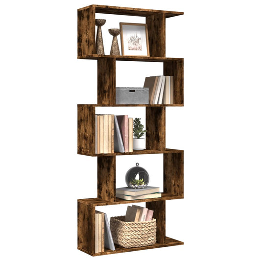vidaXL Libreria 5 Ripiani Rovere Fumo 70x24x161 cm in Truciolato VIDAXL