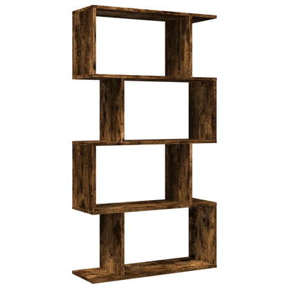 vidaXL Libreria 4 Ripiani Rovere Fumo 70x24x129 cm in Truciolato VIDAXL