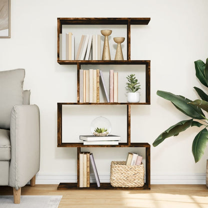 vidaXL Libreria 4 Ripiani Rovere Fumo 70x24x129 cm in Truciolato VIDAXL