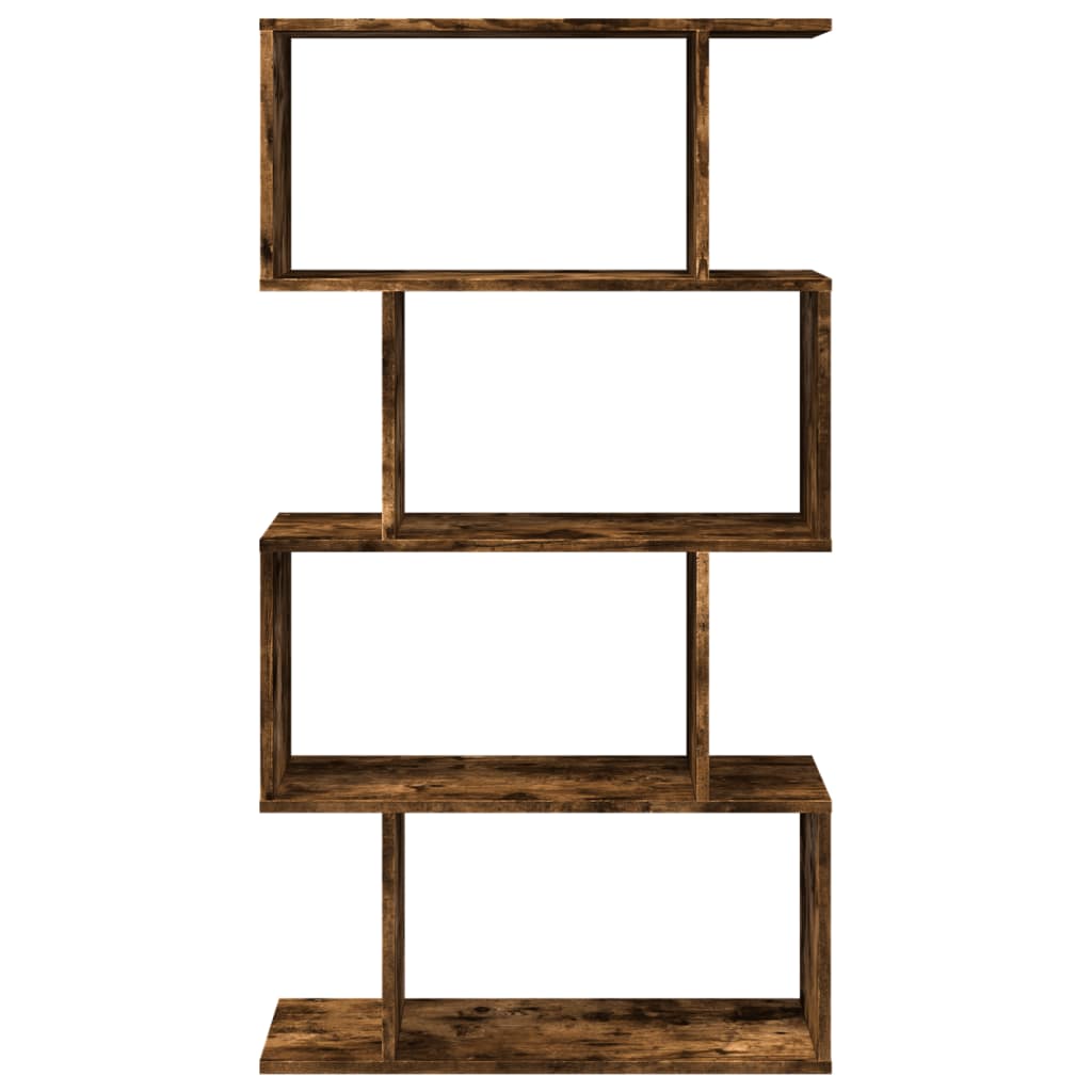 vidaXL Libreria 4 Ripiani Rovere Fumo 70x24x129 cm in Truciolato VIDAXL
