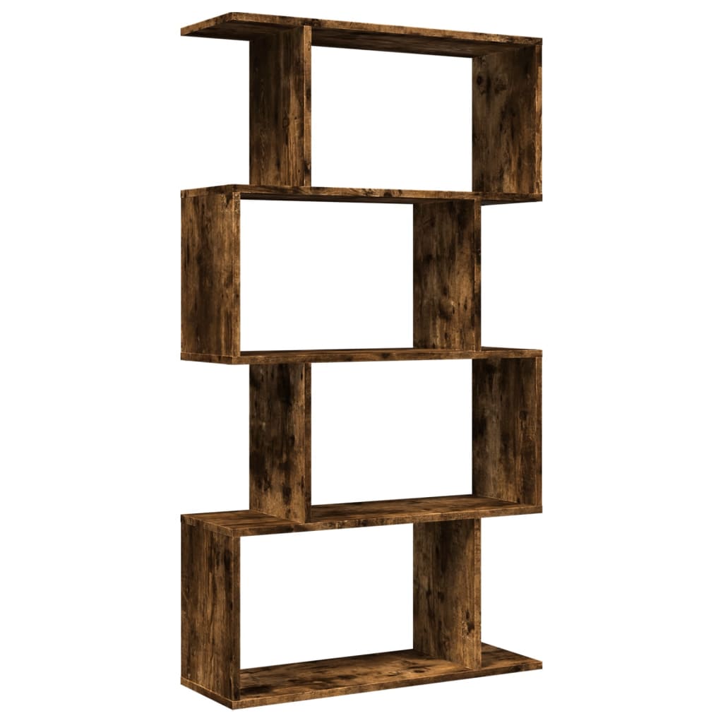 vidaXL Libreria 4 Ripiani Rovere Fumo 70x24x129 cm in Truciolato VIDAXL