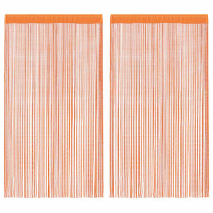 vidaXL Tende a Filo 2 pz Arancio 140x250 cm