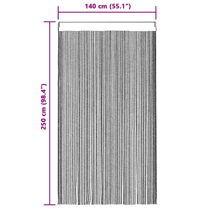 vidaXL Tende a Filo 2 pz Arancio 140x250 cm