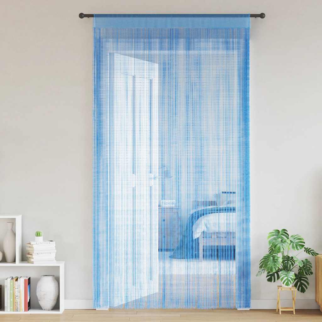 vidaXL Tende a Filo 2 pz Azzurro 140x250 cm