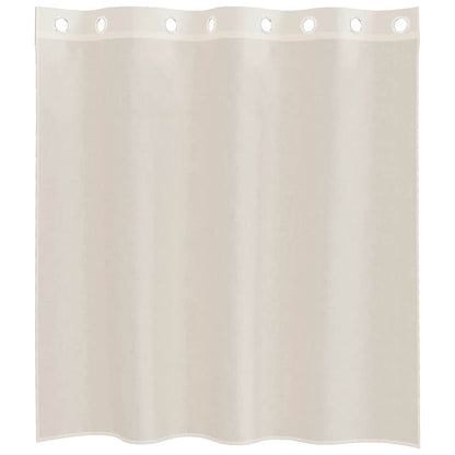 vidaXL Tende in Voile con Occhielli 2 pz Crema 140x140 cm