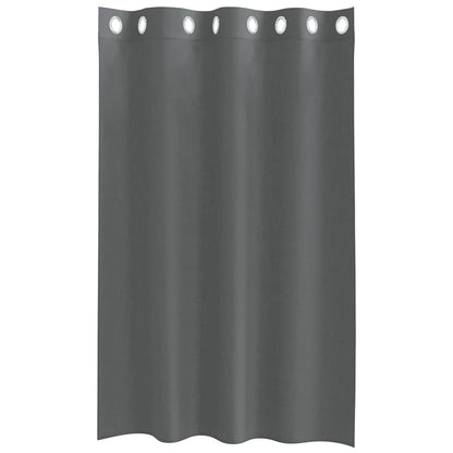 vidaXL Tende in Voile con Occhielli 2 pz Grigio Scuro 140x175 cm