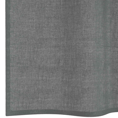vidaXL Tende in Voile con Occhielli 2 pz Grigio Scuro 140x175 cm