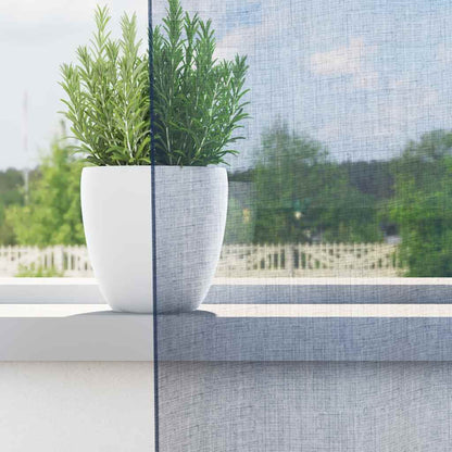 vidaXL Tende in Voile con Occhielli 2 pz Blu Reale