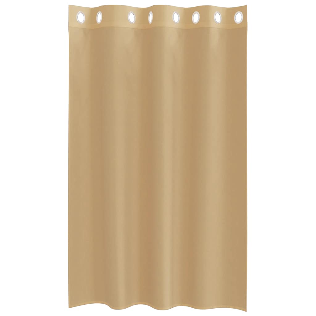 vidaXL Tende in Voile con Occhielli 2 pz Sabbia