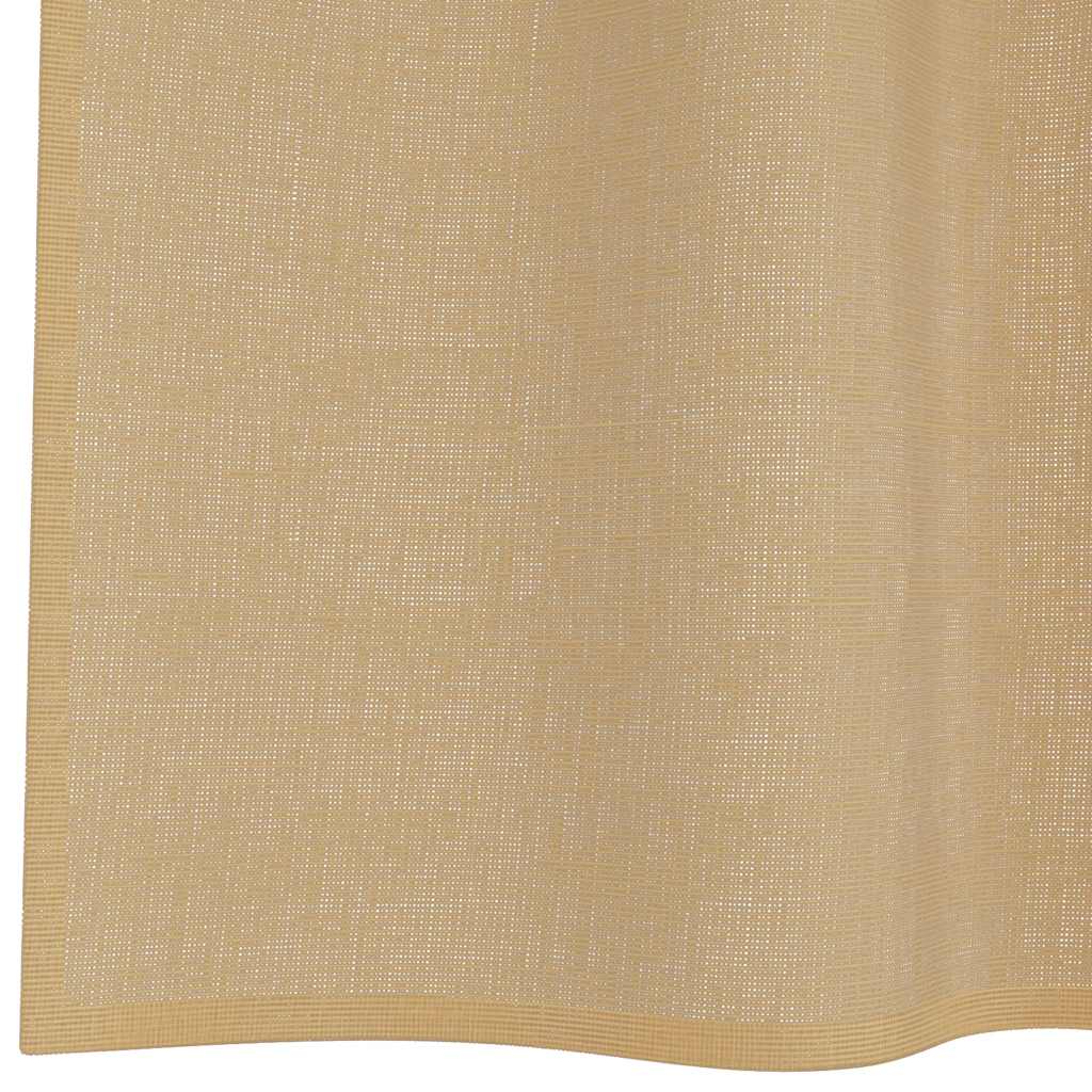 vidaXL Tende in Voile con Occhielli 2 pz Sabbia