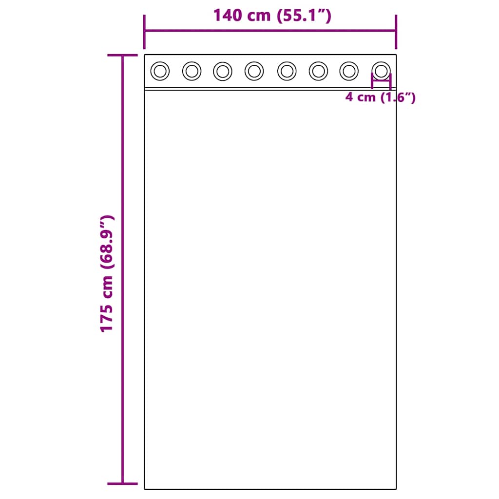 vidaXL Tende in Voile con Occhielli 2 pz Sabbia