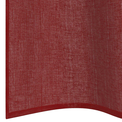 vidaXL Tende in Voile con Occhielli 2 pz Rosso Vino