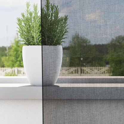 vidaXL Tende in Voile con Linguetta 2 pz Nero