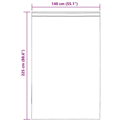 vidaXL Tende in Voile con Linguetta 2 pz Nero