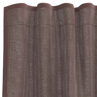 vidaXL Tende in Voile con Linguetta 2 pz Marrone