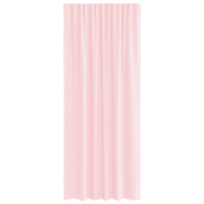 vidaXL Tende in Voile con Passanti 2 pz Rosa Chiaro 140x245 cm