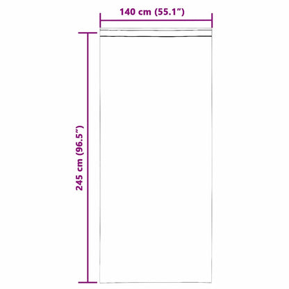 vidaXL Tende in Voile con Passanti 2 pz Rosa Chiaro 140x245 cm