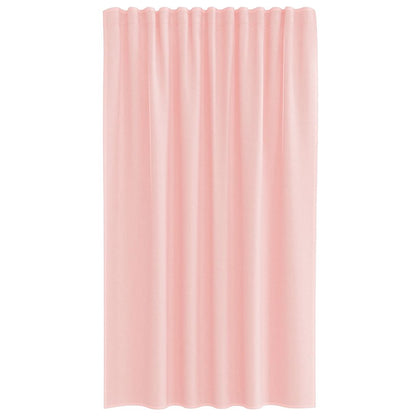 vidaXL Tende in Voile con Passanti 2 pz Rosa 140x175 cm