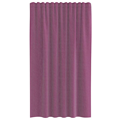 vidaXL Tende in Voile con Passanti 2 pz Viola 140x140 cm