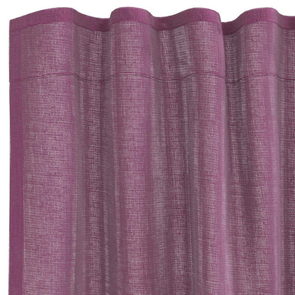 vidaXL Tende in Voile con Passanti 2 pz Viola 140x140 cm