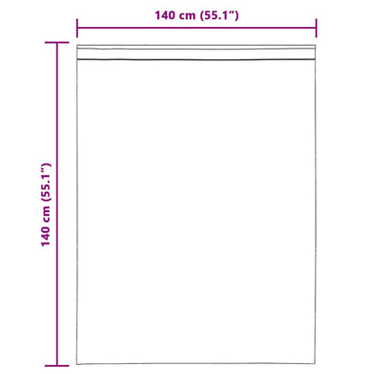 vidaXL Tende in Voile con Passanti 2 pz Viola 140x140 cm