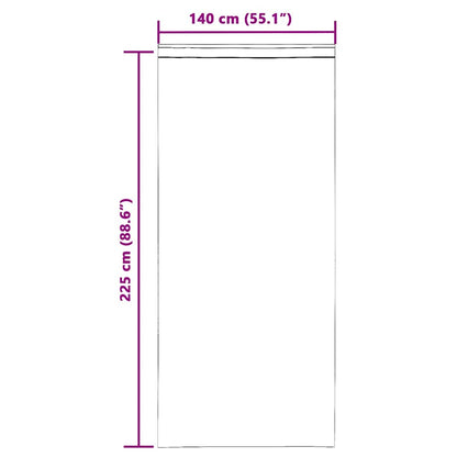 vidaXL Tende in Voile con Passanti 2 pz Grigio Chiaro 140x225 cm