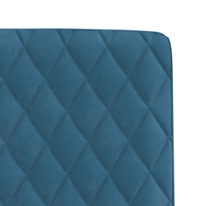vidaXL Sedie da Pranzo 4 pz Blu in Velluto