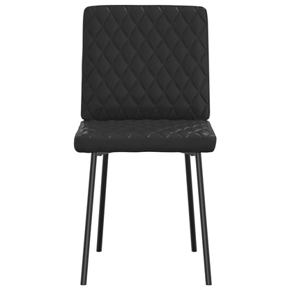vidaXL Sedie da Pranzo 4 pz Nere in Similpelle