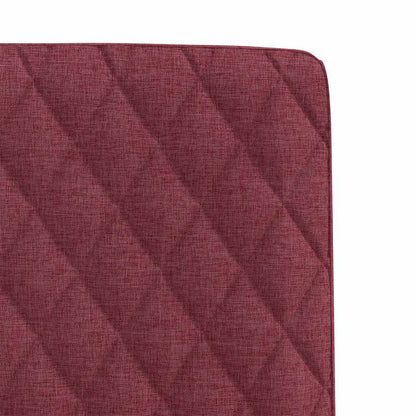 vidaXL Sedie da Pranzo 4 pz Rosso Vino in Tessuto