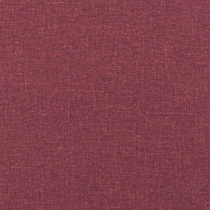 vidaXL Sedie da Pranzo 4 pz Rosso Vino in Tessuto
