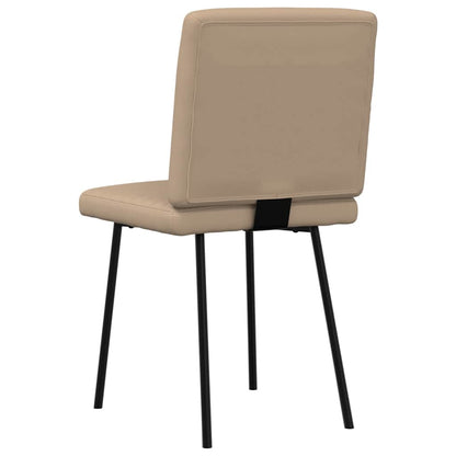 vidaXL Sedie da Pranzo 4 pz Cappuccino in Similpelle