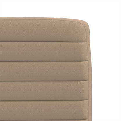 vidaXL Sedie da Pranzo 4 pz Cappuccino in Similpelle