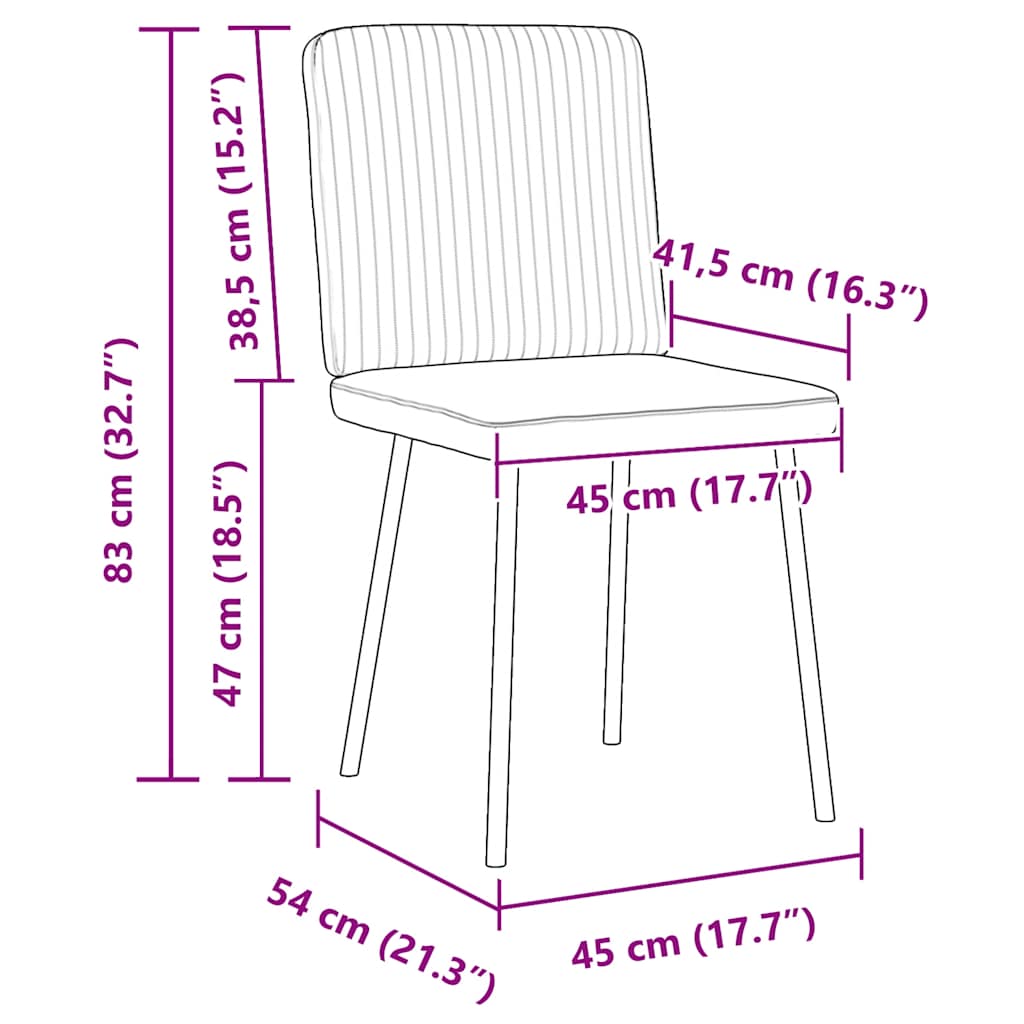 vidaXL Sedie da Pranzo 4 pz Grigio Scuro in Velluto