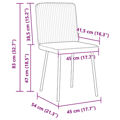 vidaXL Sedie da Pranzo 4 pz Grigio Scuro in Velluto