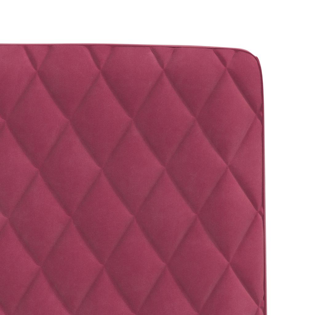vidaXL Sedie da Pranzo 6 pz Rosso Vino in Velluto