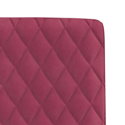 vidaXL Sedie da Pranzo 6 pz Rosso Vino in Velluto