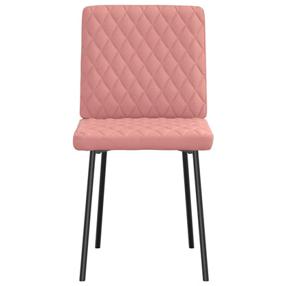 vidaXL Sedie da Pranzo 6 pz Rosa in Similpelle