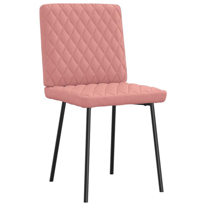 vidaXL Sedie da Pranzo 6 pz Rosa in Similpelle