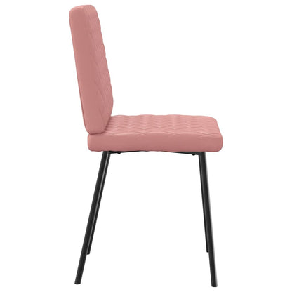 vidaXL Sedie da Pranzo 6 pz Rosa in Similpelle