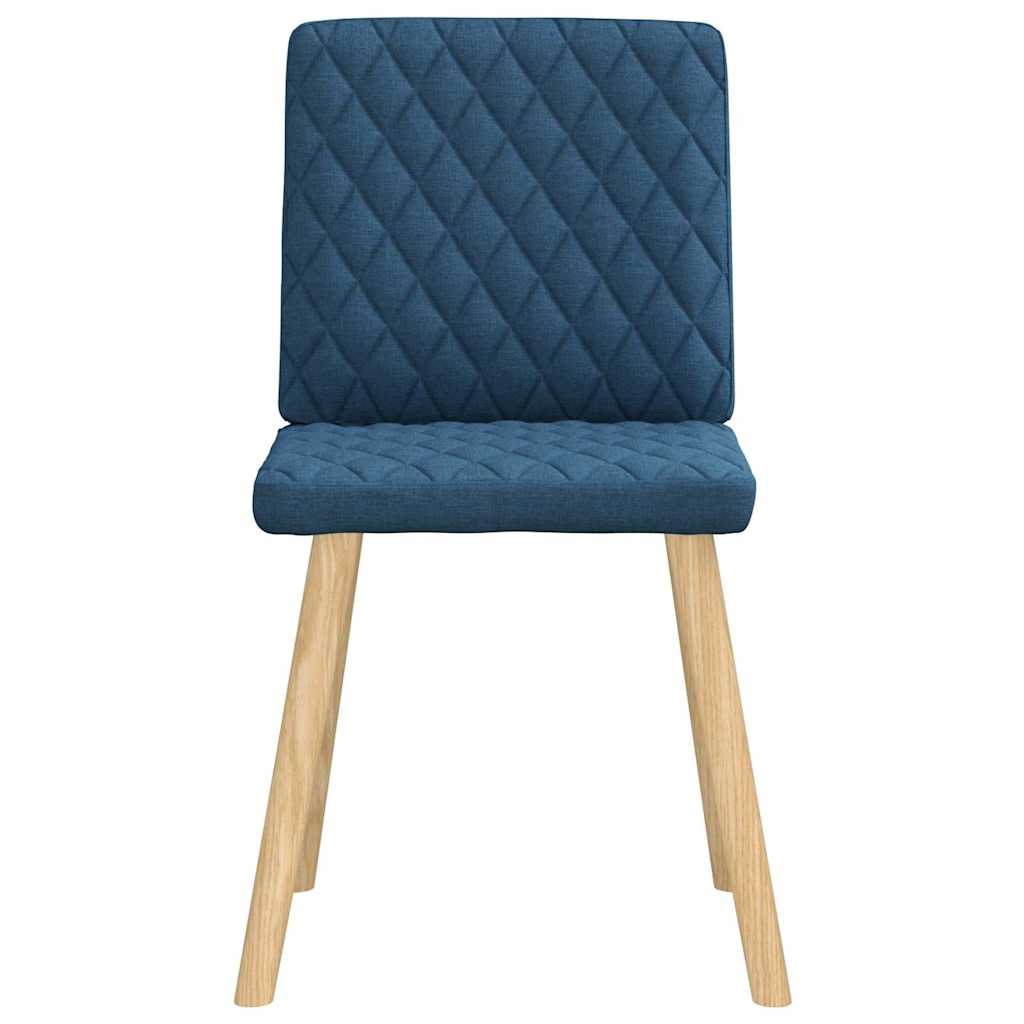 vidaXL Sedie da Pranzo 6 pz Blu in Tessuto